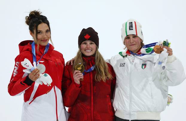 Freestyle Skiing - Women's Freeski Big Air Victory Ceremony