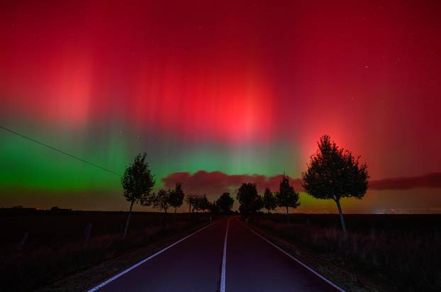 Northern lights over Brandenburg