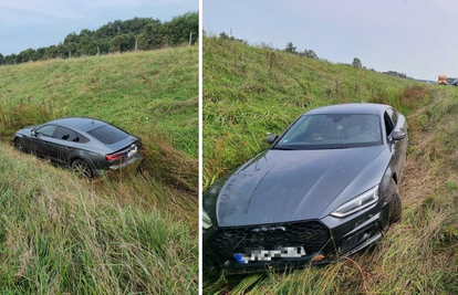 Audi sletio s ceste kod Karlovca: Radi se o materijalnoj šteti