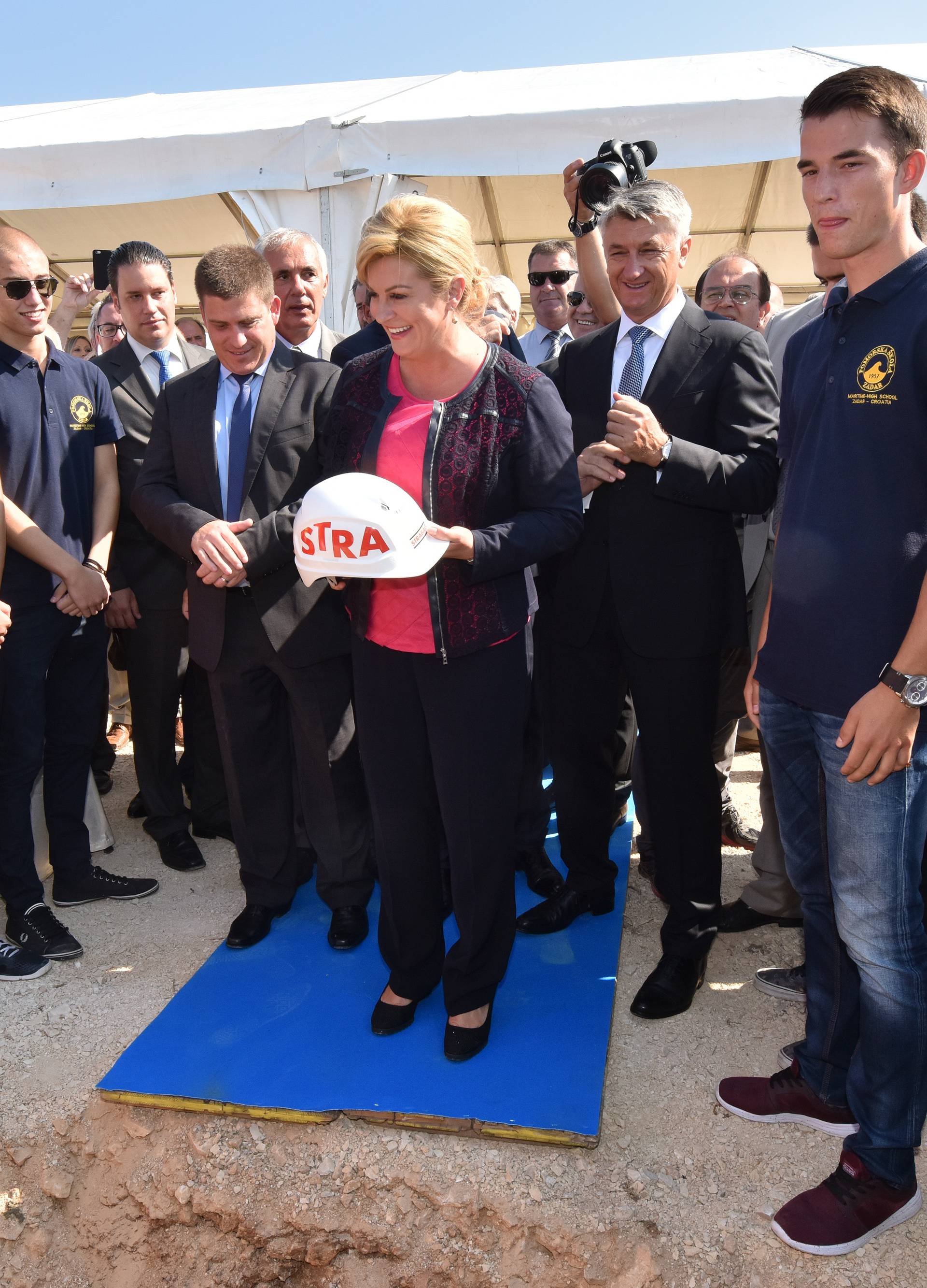 Nova luka u Zadru: Kolinda je položila vremensku kapsulu