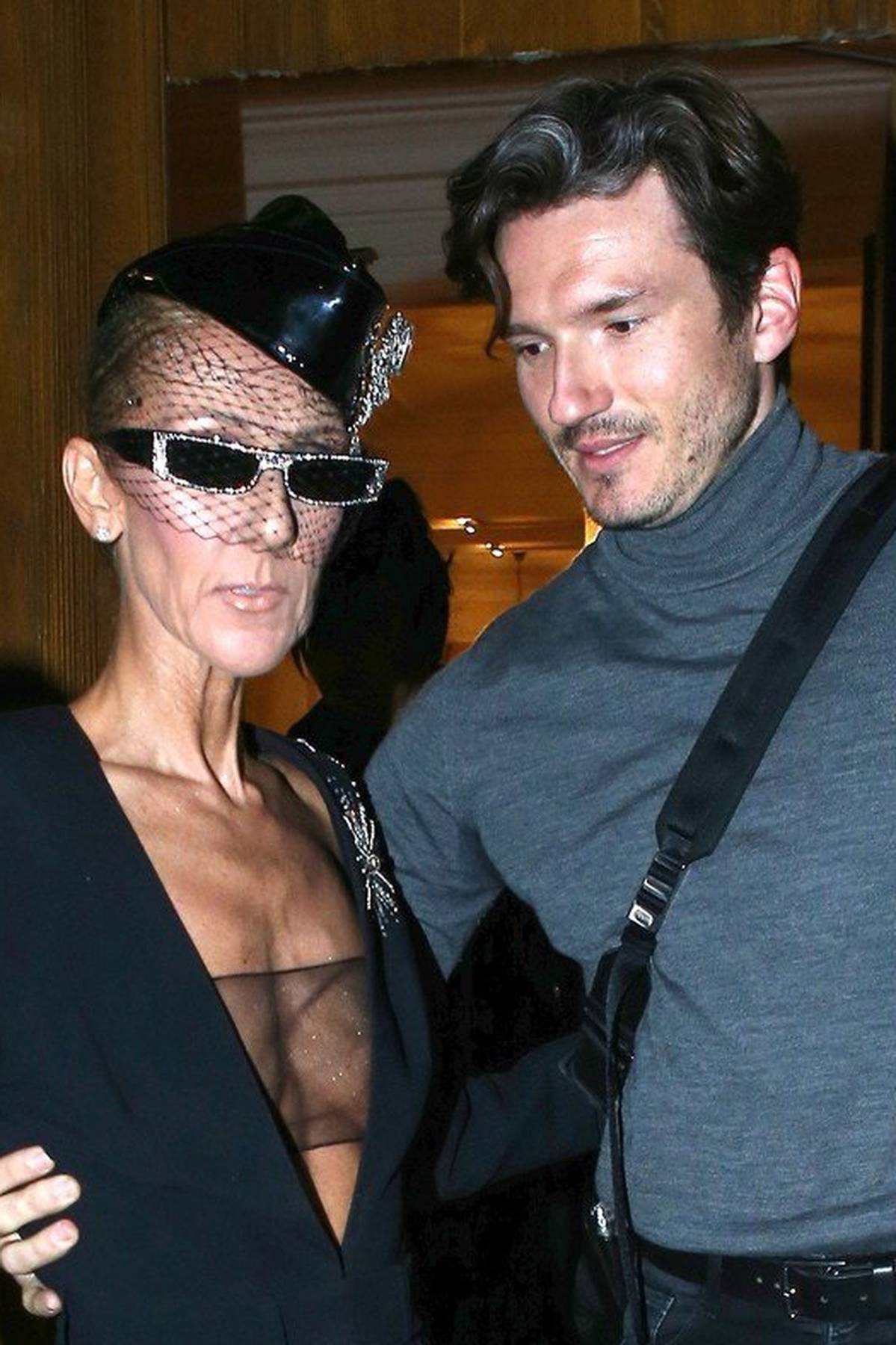 Celine Dion and Pepe Munoz out in Paris