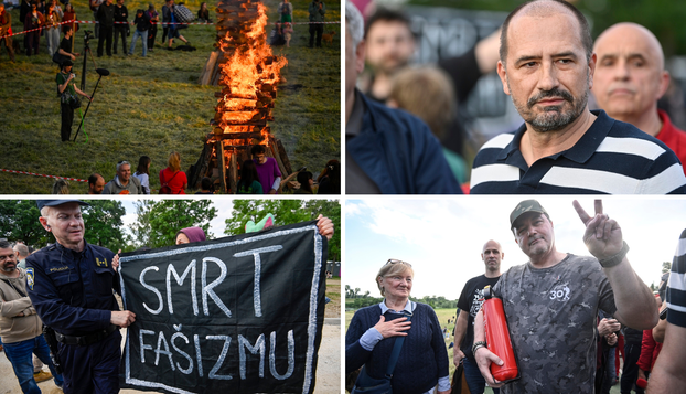 FOTO Zapaljeni su Trnjanski kresovi. Pojavili se psihijatar Vukušić i zastupnik Peternel
