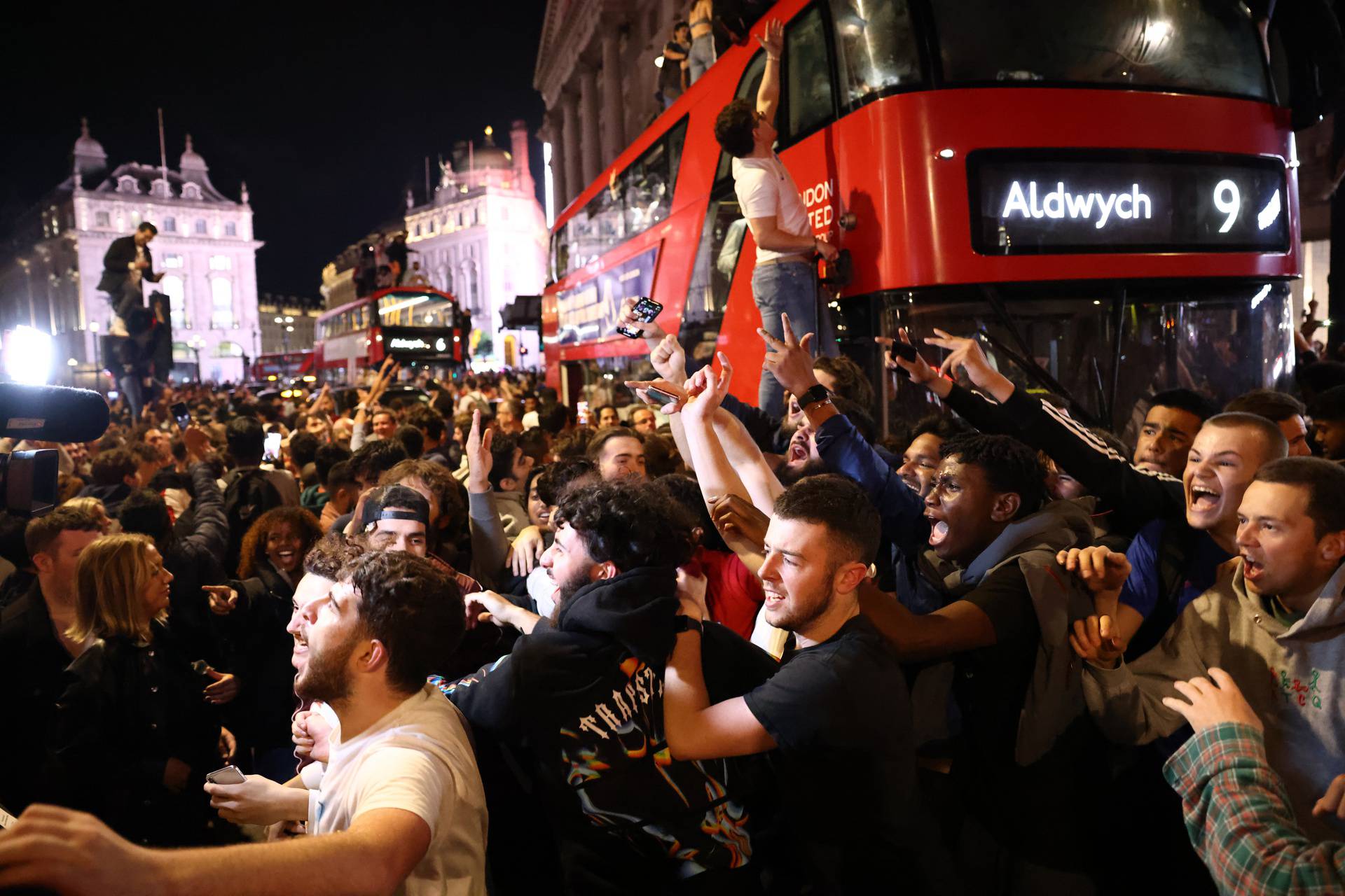 Euro 2020 - Fans gather for England v Denmark