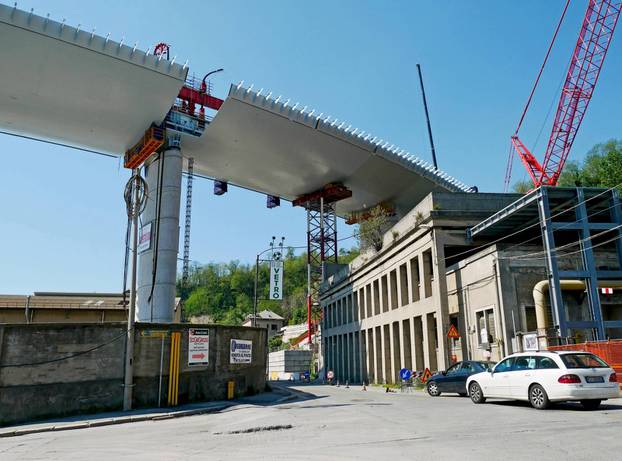 New Genoa shipyard, Ex Morandi, the new bridge over Corso Perrone that connects to the highway