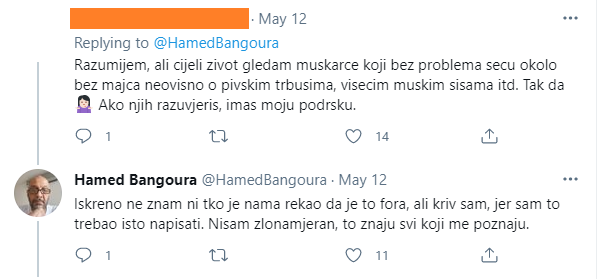 Hamed komentirao žene koje nose tajice pa nastala rasprava