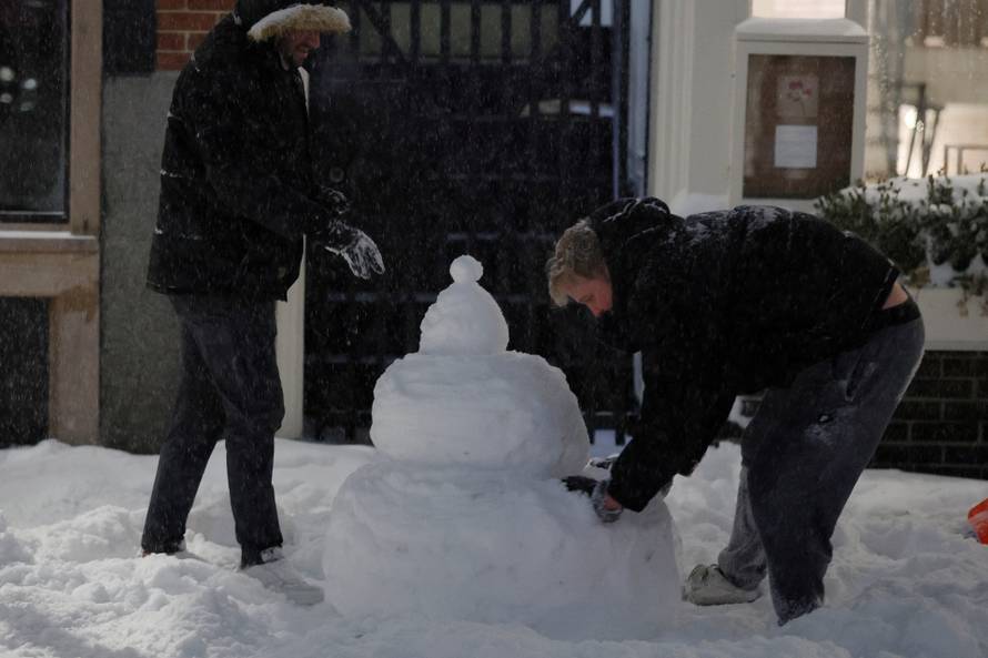 Winter snow storm in Boston