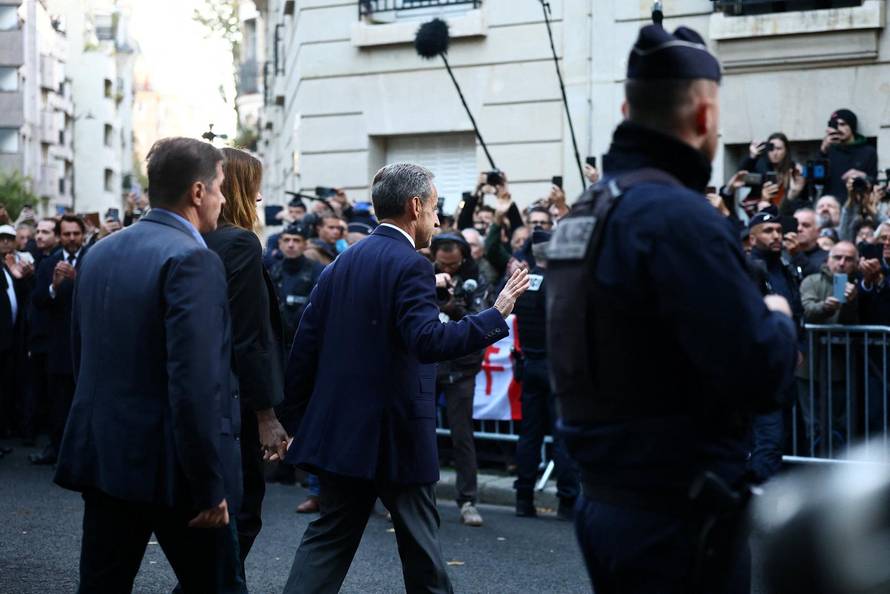 Former French President Sarkozy goes to jail to begin five-year sentence