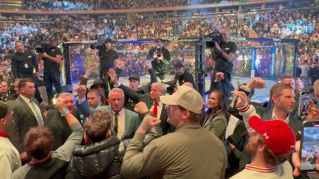 Trump attends UFC 309 in New York City