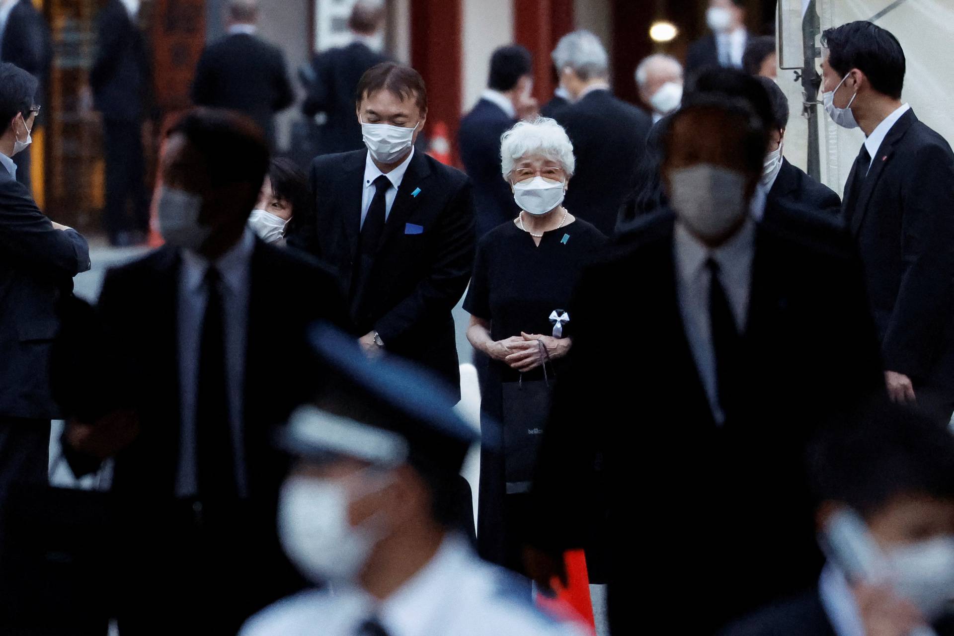 Sakie Yokota attends the vigil for late former Japanese PM Shinzo Abe, in Tokyo