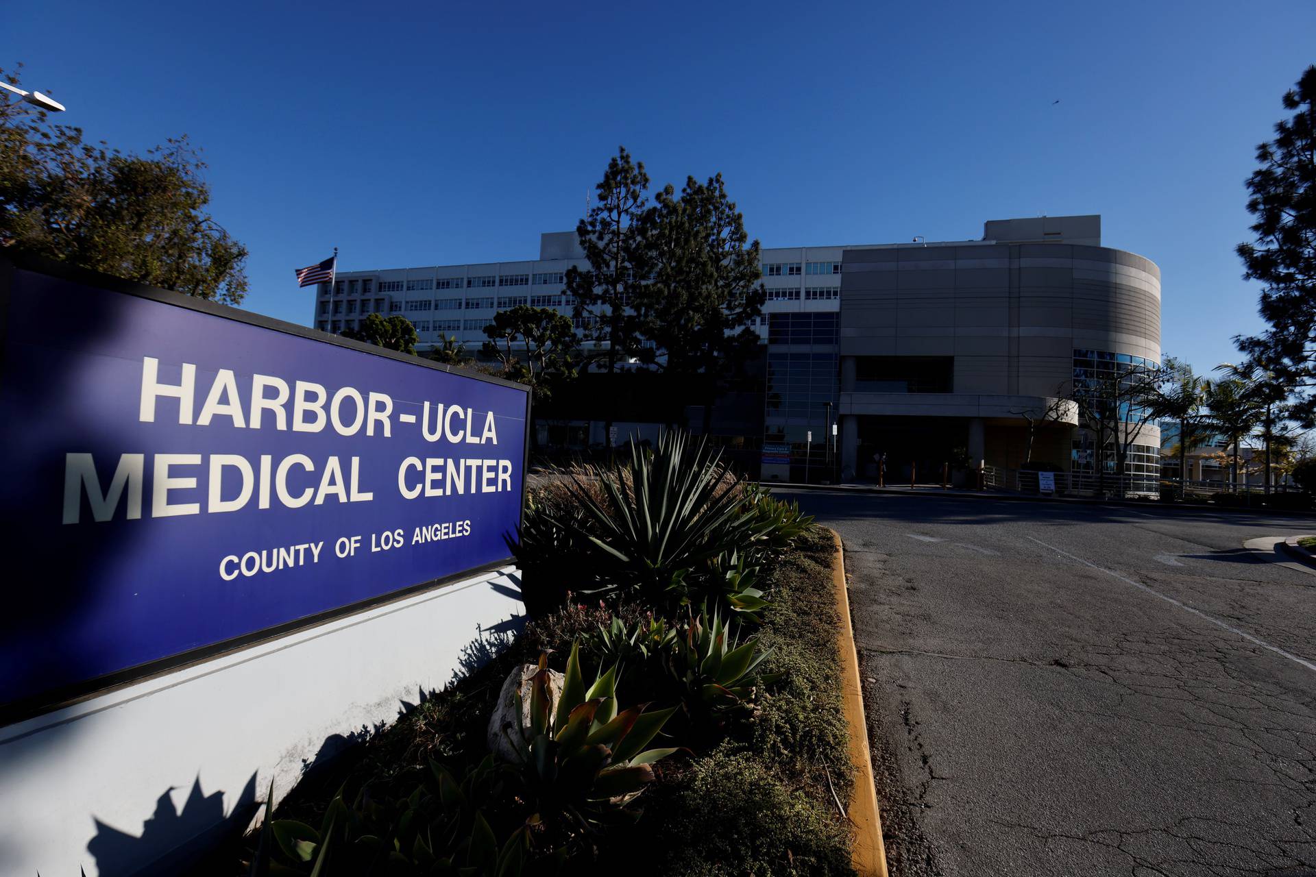 A view shows the Harbor-UCLA Medical Center in Torrance, California, U.S., where golfer Tiger Woods was taken to following a car crash