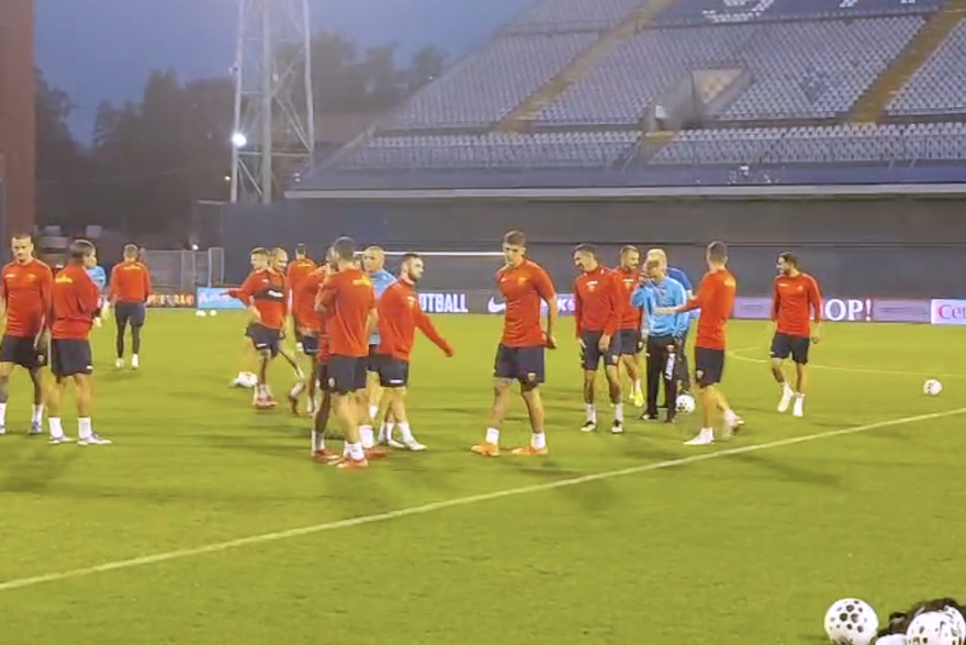 Trening Crne Gore na Maksimiru