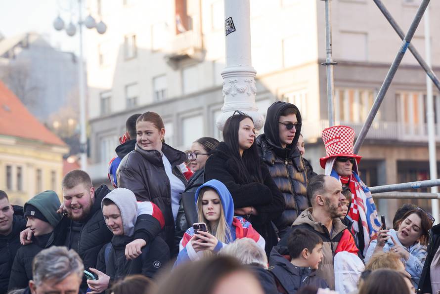 Zagreb: Svečani doček rukometaša nakon osvojenog srebra na Svjetskom prvenstvu