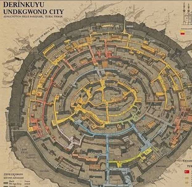 Derinkuyu je najveći podzemni grad svijeta, dubok 85 metara, a u njega stane 20.000 ljudi