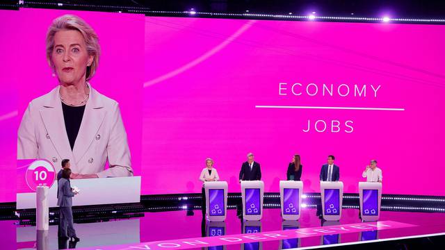 Lead candidates hold debate ahead of EU elections, Brussels