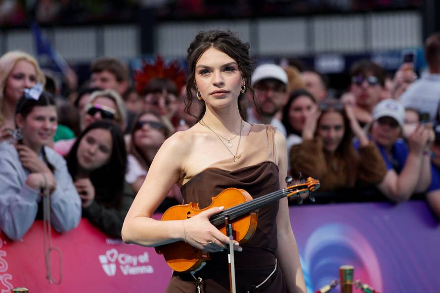 Eurovision Song Contest's 'Turquoise Carpet' event in Vienna