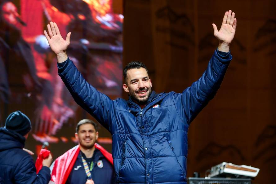 Zagreb: Svečani doček rukometnih reprezentativaca nakon osvojene bronce na Europskom prvenstvu