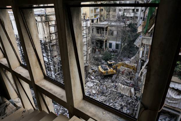 Aftermath of Israeli strikes in Beirut
