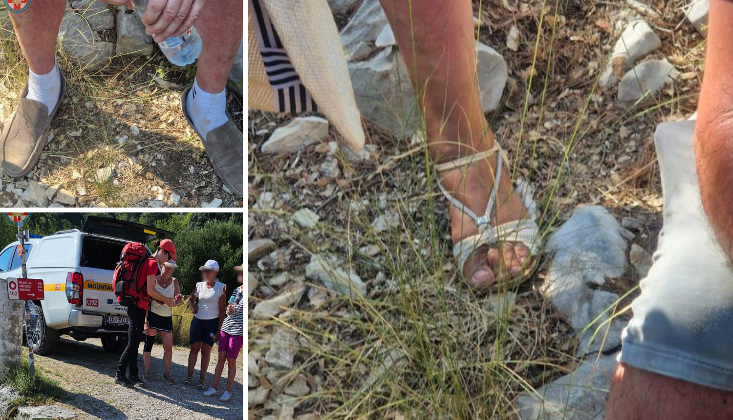 FOTO HGSS spašavao strance na sv. Iliji, nosili su sandale...