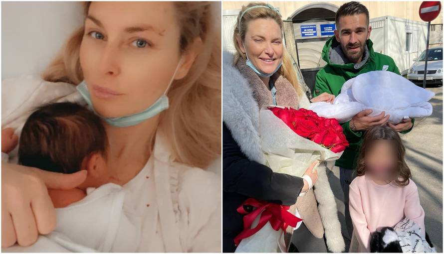 Iris Rajčić nakon poroda ne skriva osmijeh: 14 godina mlađi partner dočekao je s buketom