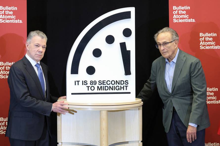 Doomsday clock reveal in Washington