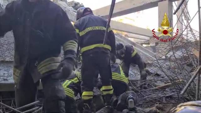 Several feared dead after collapse at construction site in Florence