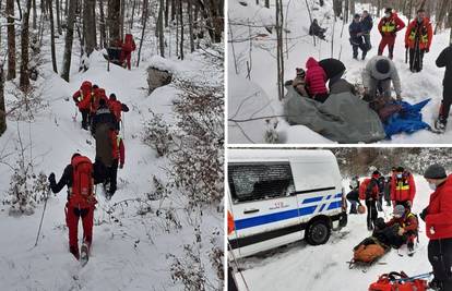 Migranti pobjegli u Sloveniju pa zapeli u snijegu, spasio ih GSS