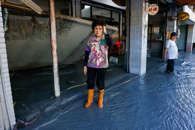 Aftermath of Super Typhoon Ragasa, in Hualien