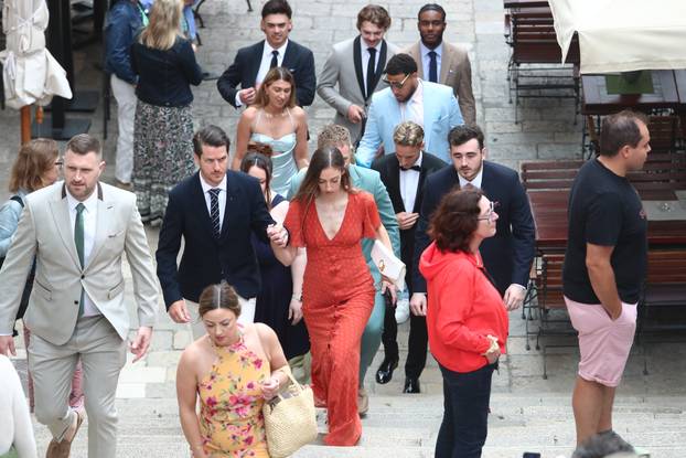 ARHIVA - 2024. Dubrovnik: Vjenčanje Nicole Artukovich i Liama Stewarta u crkvi sv.Ignacija