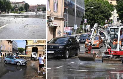 Poplava u centru Rijeke: Bager oštetio vodovodnu cijev, puno stanovnika ostalo je bez vode