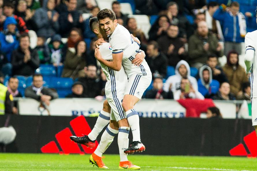 Match  of "Copa del Rey" between Real Madrid and Cultural Leonesa at Santiago Bernabeu Stadium