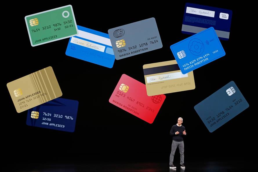 Tim Cook, CEO of Apple, speaks during an Apple special event at the Steve Jobs Theater in Cupertino