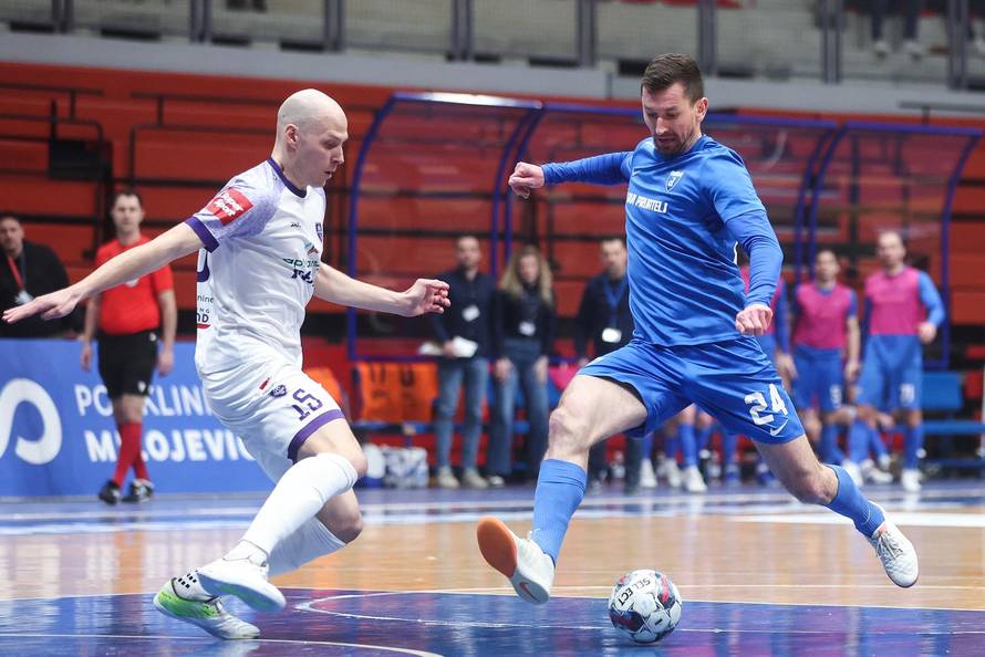 Zagreb: Susret polufinala Hrvatskog malonogometnog kupa između Futsal Dinama i MNK Novo Vrijeme