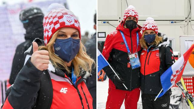 Podrška skijašima: Kolinda je navijala za olimpijce u Pekingu