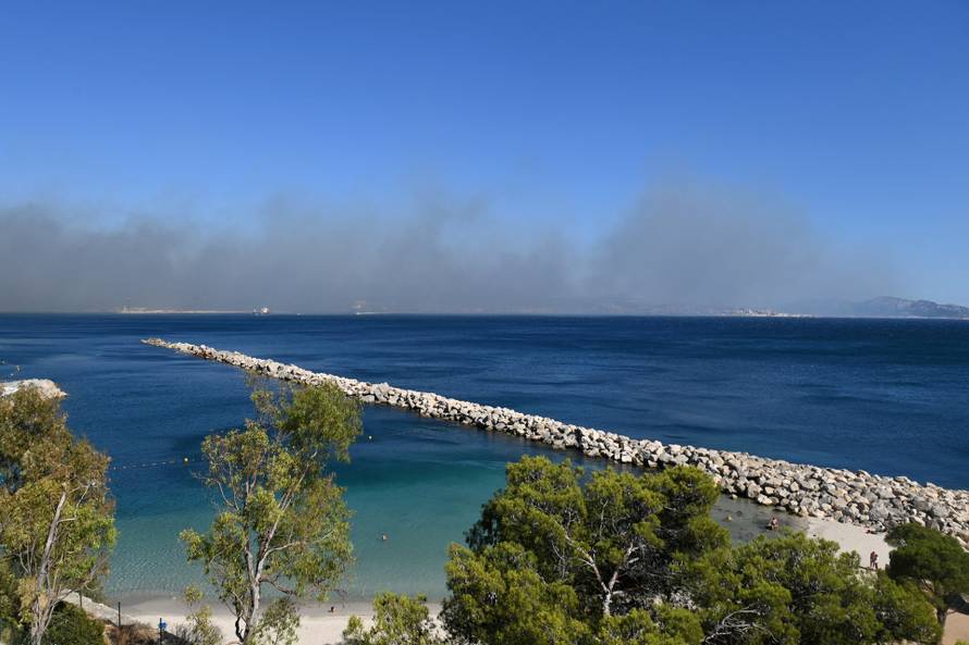 High winds fan wildfire in southern France near Marseille