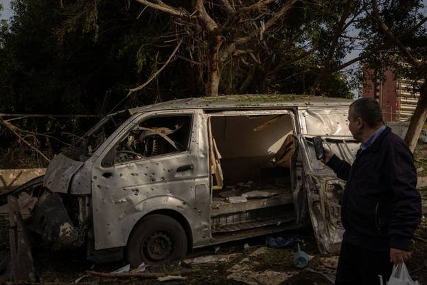 Aftermath of an Israeli strike in Beirut