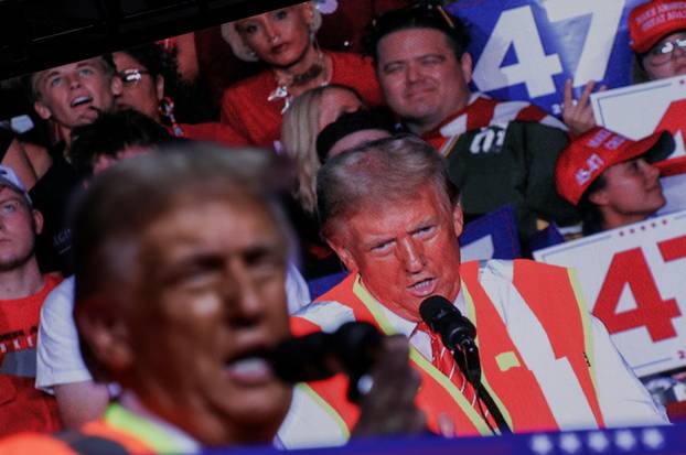 Republican presidential nominee and former U.S. President Trump holds a rally in Green Bay