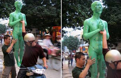 Napravio goli kip od svoga tijela, nitko ga nije shvatio