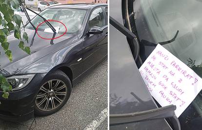 Parkirao BMW, Zagrepčanka mu ostavila poruku s pusom. Napali su je jer se usudila dirati brisače