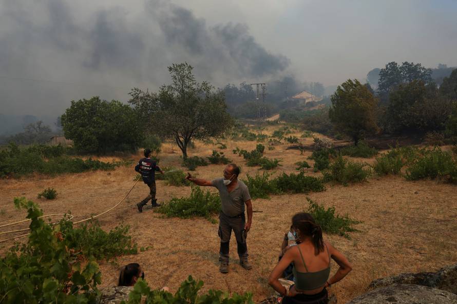 Wildfire in El Tiemblo, Spain