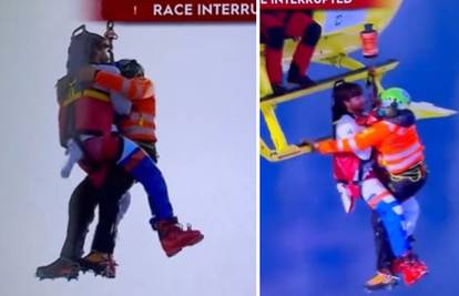 VIDEO Teška ozljeda vodećeg skijaša u poretku! Helikopterom ga izvukli i prevezli u bolnicu