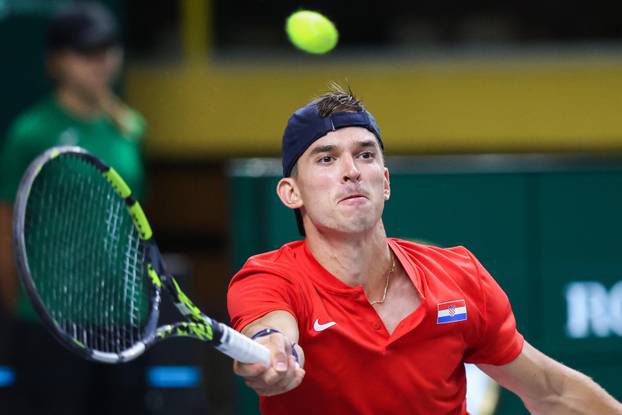 Split: Skupina D Davis Cupa, Hrvatska - Finska, Dino Pri&zcaron;mi&cacute; - Otto Virtanen