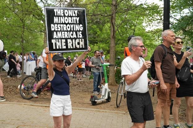 Anti-Trump “Hands Off” protest in Atlanta