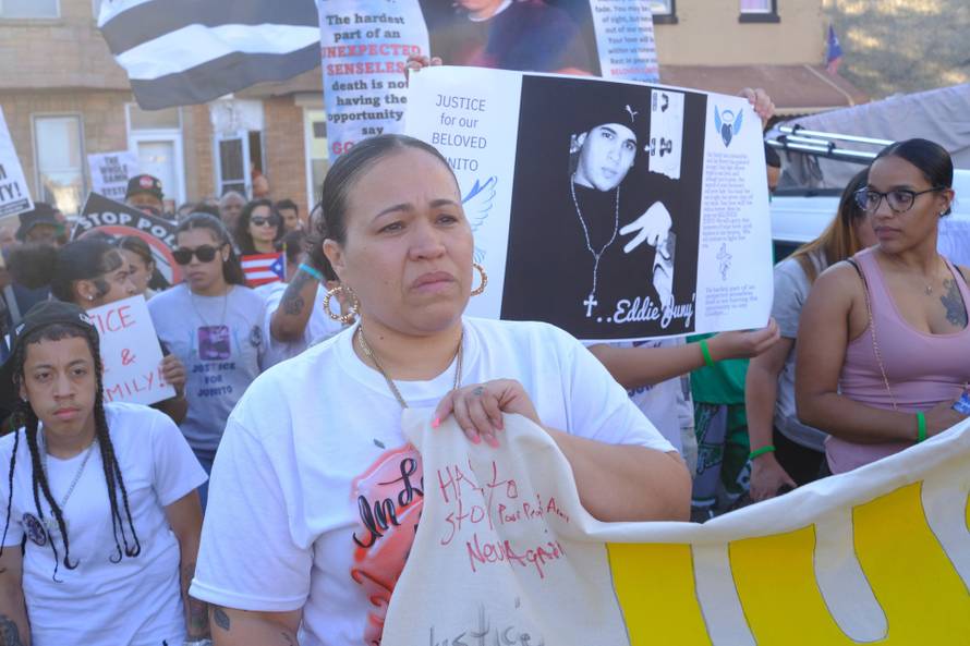 Protestors Demands Justice for Eddy Irizarry during Police Accountability Protest in Philadelphia, PA