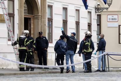 Zagreb: Policijski očevid na Markovom trgu gdje je pucano na policajca