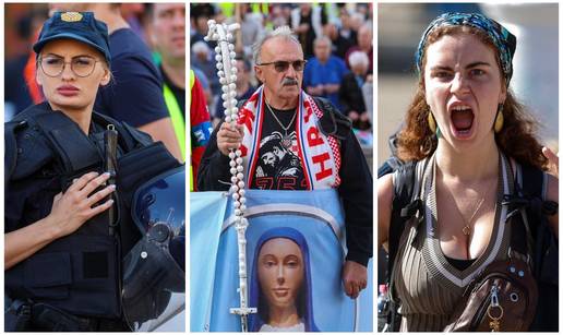FOTO Kle&ccaron;avci molili na Trgu, a prosvjednice im poru&ccaron;ile: 'Mi nismo krive za va&scaron;e grijehe...'