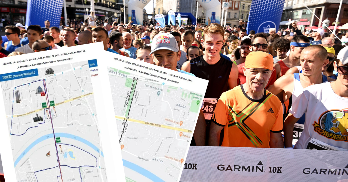 Crowds and blockades in Zagreb due to today’s marathon: These are detours, prepare your nerves