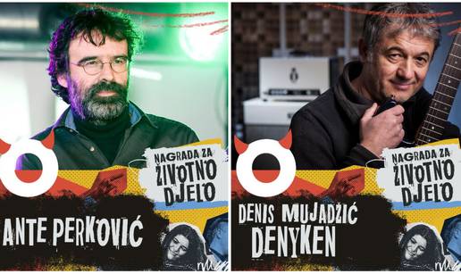 Dobitnici nagrade 'Rock&Off' za životno djelo ove godine su Ante Perković i Denis Mujadžić