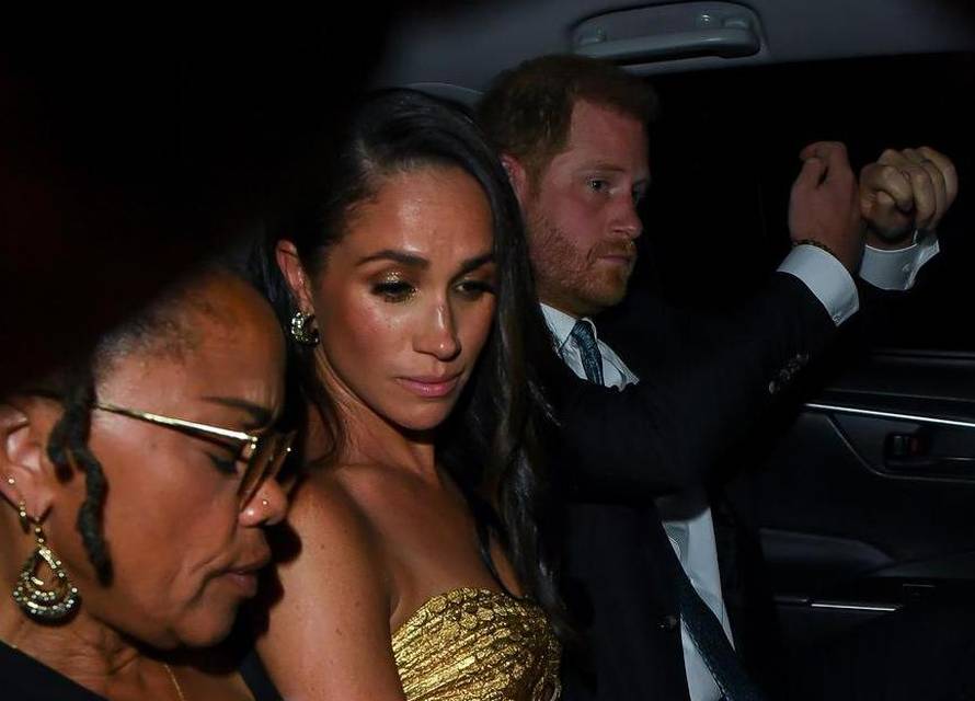 *EXCLUSIVE* Prince Harry, Meghan Markle hop in a cab after the The Ms. Foundation Women of Vision Awards in NYC