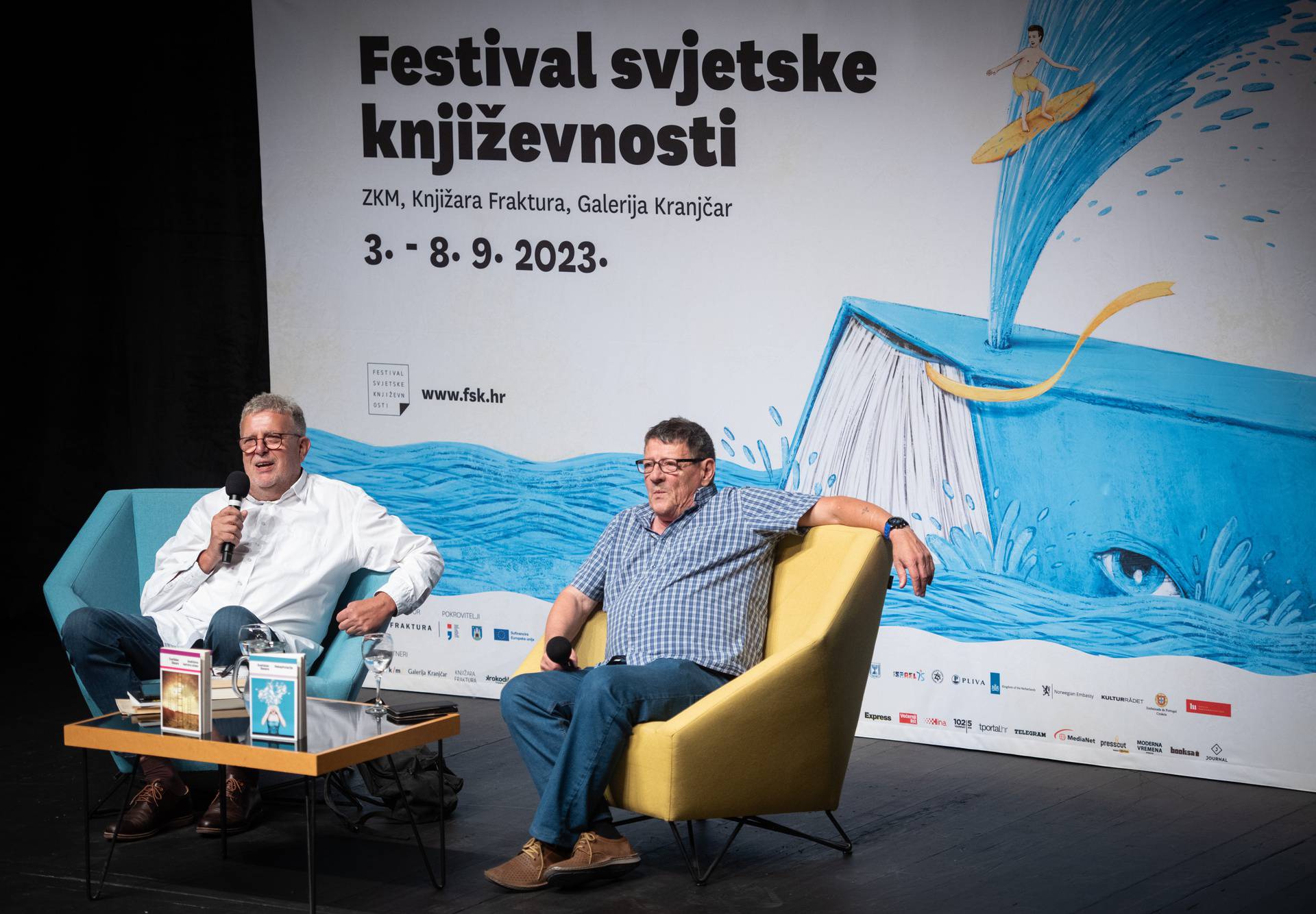 Zagreb: Svetislav Basara gostovao na tribini Festivala svjetske književnosti "Razotkrivanje" 