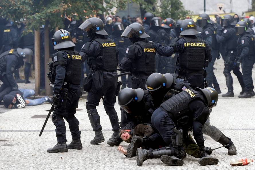 Demonstration against the Czech government's COVID-19 restrictions in Prague